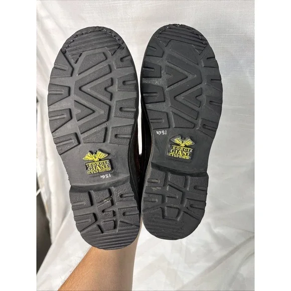 Georgia Giant Romeo Men's Shoes 8.5M Brown Slip-On Oil Resistant GR262 Leather - Picture 13 of 14